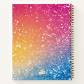 Carnet Plan de Parties scintillant arc-en-ciel (Dos)