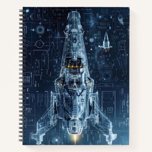 Carnet Plan de vaisseau spatial Sci-Fi (Devant)