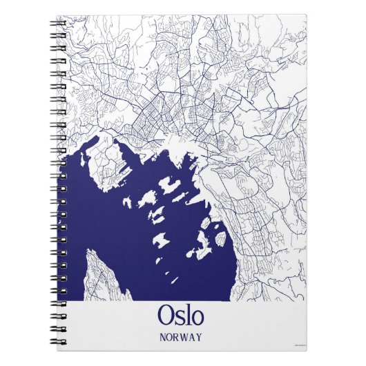 Carnet Plan de ville d'Oslo (Devant)