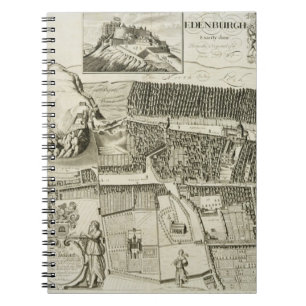Carnet Plan d'Edimbourg, pub. par John Smith (c.1652-1742