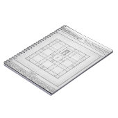 Carnet Plan du temple de Solomon, Jérusalem, de 'en (Côté gauche)