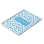 Carnet Plan Mariage de Blue Love Heart (Côté gauche)