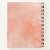 Carnet Plan Mariage de fleurs Boho en terre cuite  (Dos)