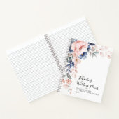 Carnet Plan Mariage Floral Aquarelle rose (Intérieur)