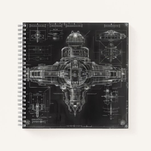 Carnet Plan noir de l'expédition spatiale (Devant)