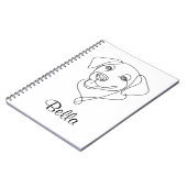 Carnet Plan personnalisé de chien (Côté gauche)
