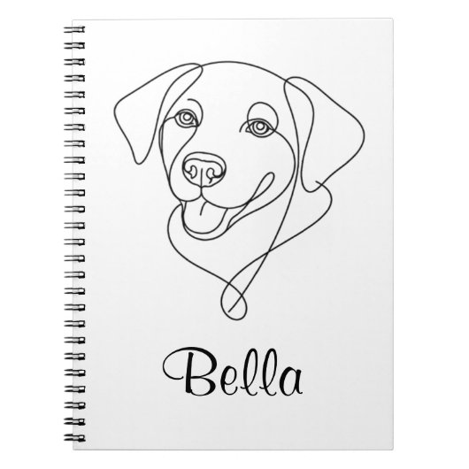 Carnet Plan personnalisé de chien (Devant)