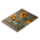 Carnet Planche à papillons des Tournesols russes Bardeau (Côté gauche)