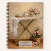 Carnet Planche à repasser Roses Shabby Chic (Devant)