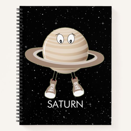 Carnet Planète Saturne & étoiles (Devant)