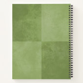 Carnet Planète vivante sifaka lemur primate moss vert (Dos)