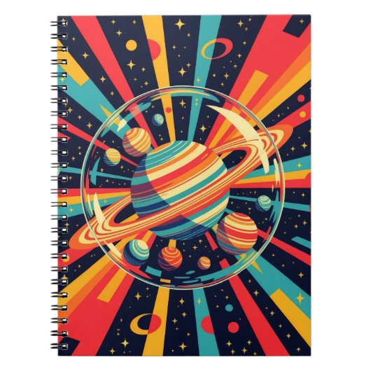 Carnet Planètes annelées hors de ce monde (Devant)