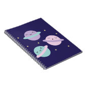 Carnet Planètes de pastel de Kawaii (Côté Droit)