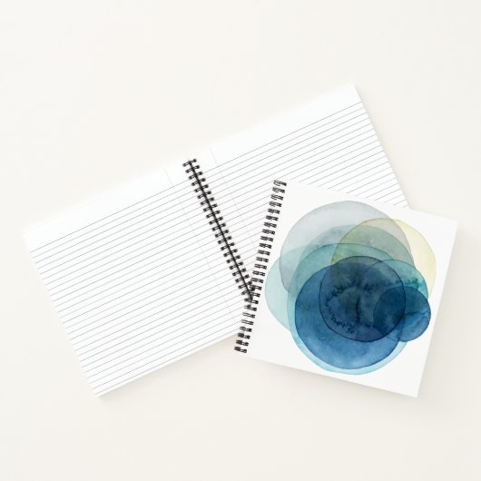 Carnet Planètes en évolution - Cercles d'aquarelle (Intérieur)