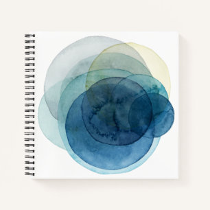 Carnet Planètes en évolution - Cercles d'aquarelle