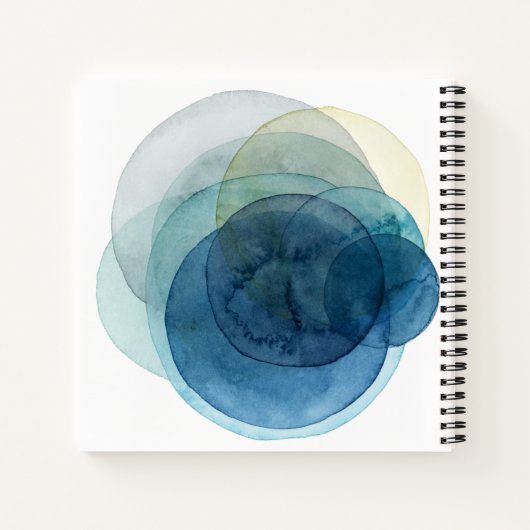 Carnet Planètes en évolution - Cercles d'aquarelle (Dos)