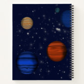 Carnet Planètes et galaxies dans l'espace (Dos)