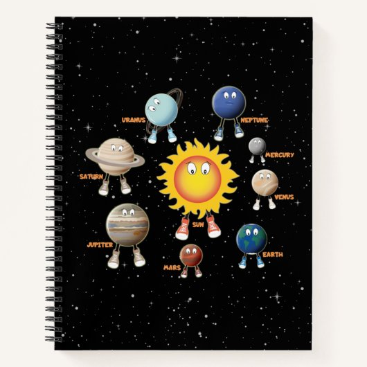 Carnet Planètes et le système solaire pour enfants (Devant)