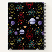 Carnet Planètes, étoiles et Rocket Ships (Dos)