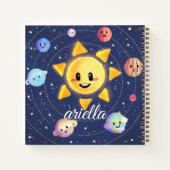Carnet Planètes Galaxie spatiale (Dos)