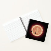 Carnet Planètes Transitant Red Nwarf Star Dans Trappist-1 (Intérieur)