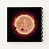 Carnet Planètes Transitant Red Nwarf Star Dans Trappist-1 (Dos)