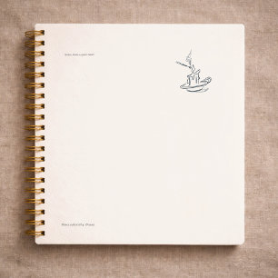 Carnet Planificateur d'art en ligne minimaliste pour intr