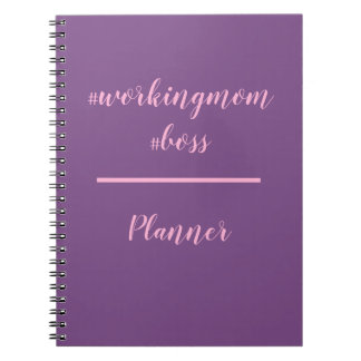 Carnet Planificateur de Hashtag de patron de Workingmom