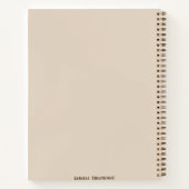 Carnet Planificateur de journaux d'astrologie personnelle (Dos)