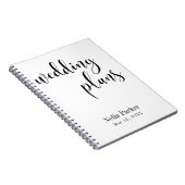 Carnet Planificateur de mariage à typographie de script n (Côté Droit)
