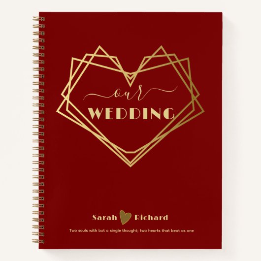 Carnet Planificateur de mariage personnalisé | Planificat (Devant)