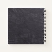 Carnet Planificateur de monogramme de tableau noir rustiq (Dos)