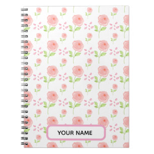 Carnet Planificateur de motifs floraux botaniques à l'aqu