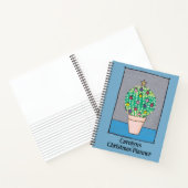 Carnet Planificateur de Noël, graisse cactus en pot, pers (Intérieur)