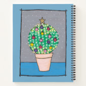 Carnet Planificateur de Noël, graisse cactus en pot, pers (Dos)