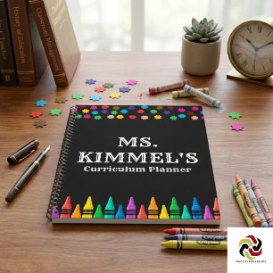 Carnet Planificateur de professeur de curriculum de crayo