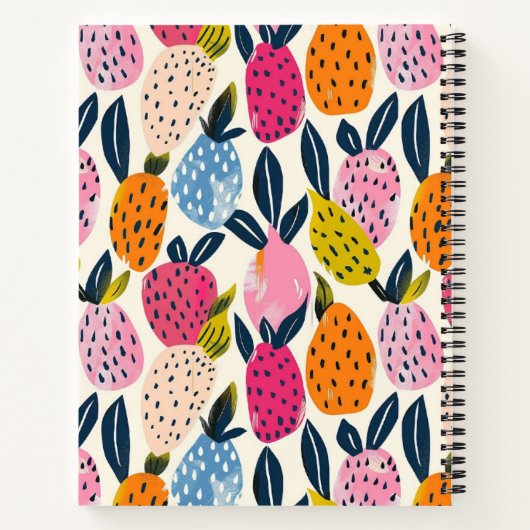 Carnet Planificateur de repas personnalisé avec Motif de (Dos)