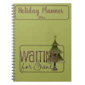 Carnet Planificateur de vacances de Noël en attendant le  (Devant)