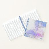 Carnet Planificateur d'encre à alcool rose, pourpre et bl (Intérieur)