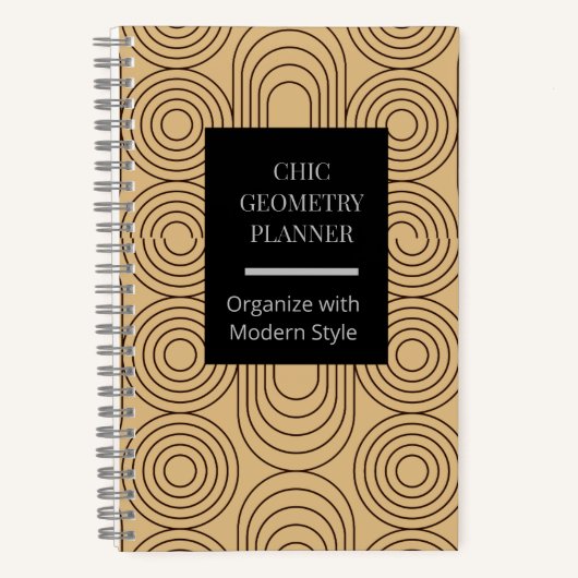Carnet Planificateur géométrique chic (Recto)