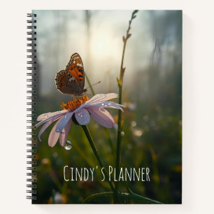 Carnet Planificateur/Journal papillon personnalisable