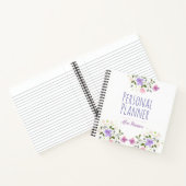 Carnet Planificateur personnel avec nom du propriétaire (Intérieur)