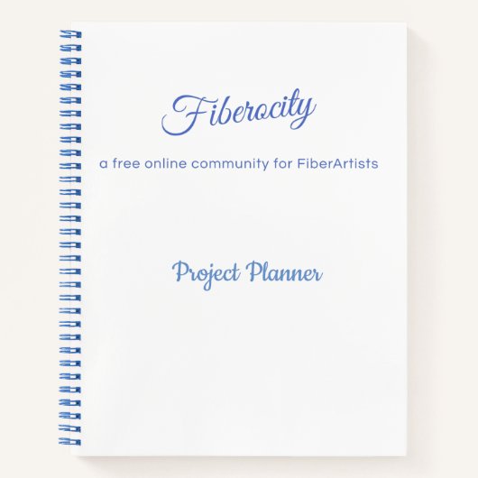 Carnet Planificateurs de projets Fiberocity (Devant)