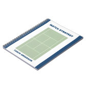 Carnet Planification et stratégie de match de tennis Nom (Côté gauche)