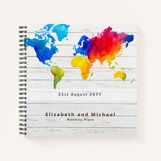 Carnet Planification personnalisée des plans de MARIAGE b (Devant)