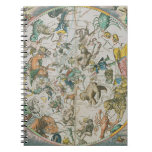 Carnet Planisphere céleste montrant les signes du Zod