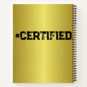 CARNET #PLANNER D'OR CERTIFIÉ (Dos)