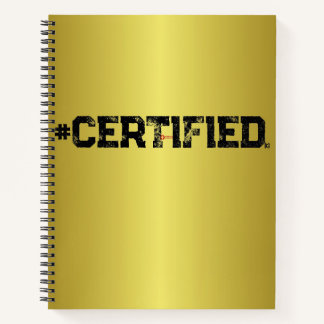 CARNET #PLANNER D'OR CERTIFIÉ