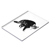 Carnet Plans de chat tigré de nuit (Côté gauche)