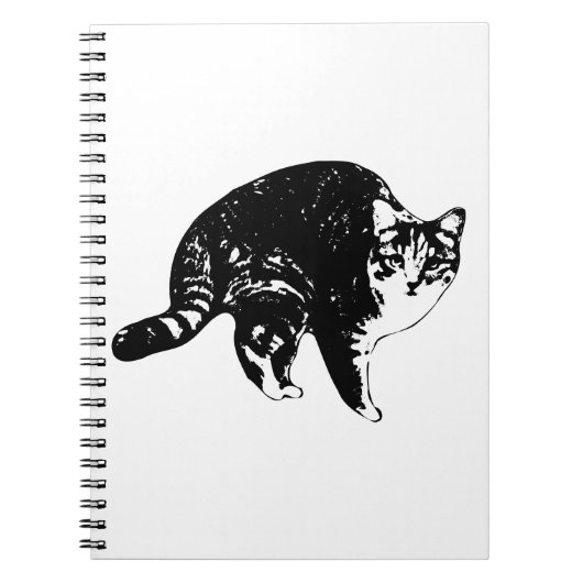 Carnet Plans de chat tigré de nuit (Devant)